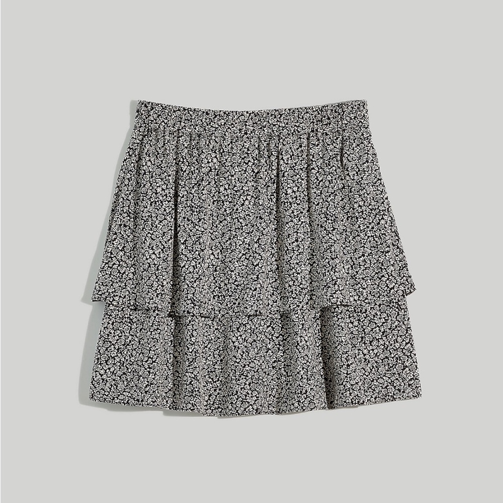 Madewell Pull-On Tier Mini Skirt in Tudor Floral
